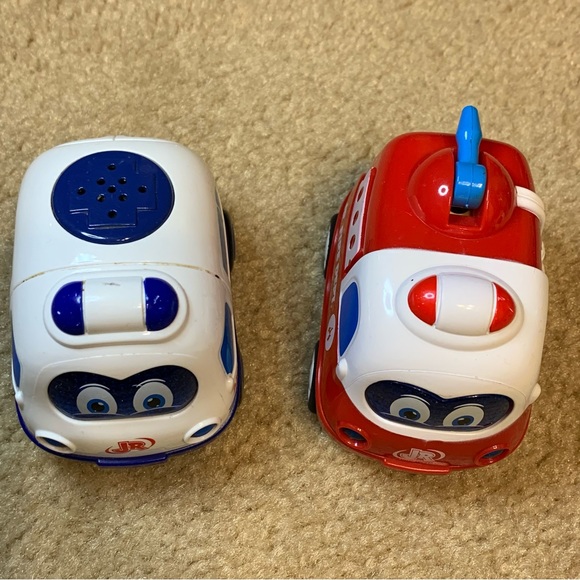 Toddle Nkok Jr Push and Go Ambulance and Fire Truck - Picture 2 of 9